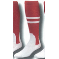Traditional 2 in 1 Baseball Socks w/ Pattern B Heel & Toe (5-9 Small)
